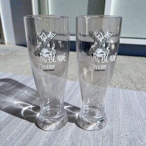 UNIVERSAL Epic Universe Set of 2 Burning Blade Tavern Plastic Pint Glasses